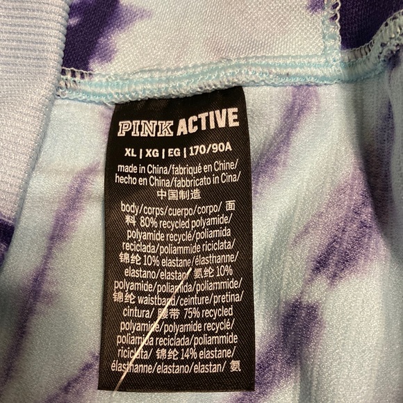 NWT Pink Seamless High Waist 7/8 Workout Tight - Blue Breeze Spiral Tie Dye - Picture 10 of 13